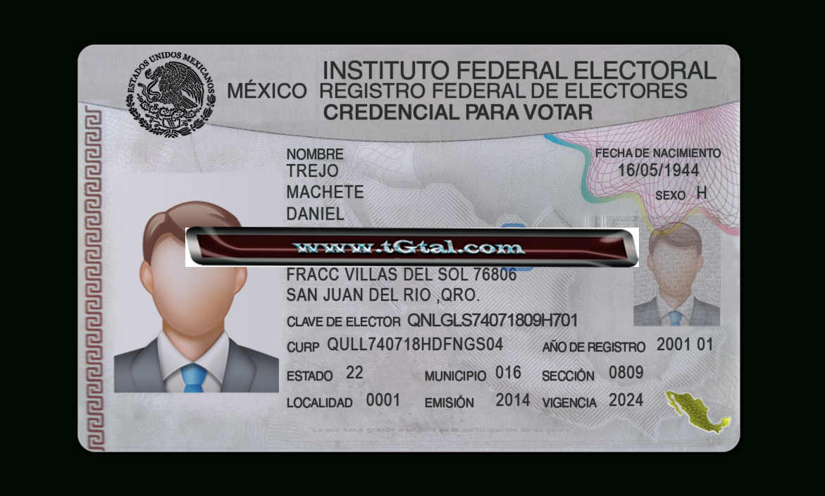 Mexico Id Card Template Psd Photoshop Intended For Ssn Card Template