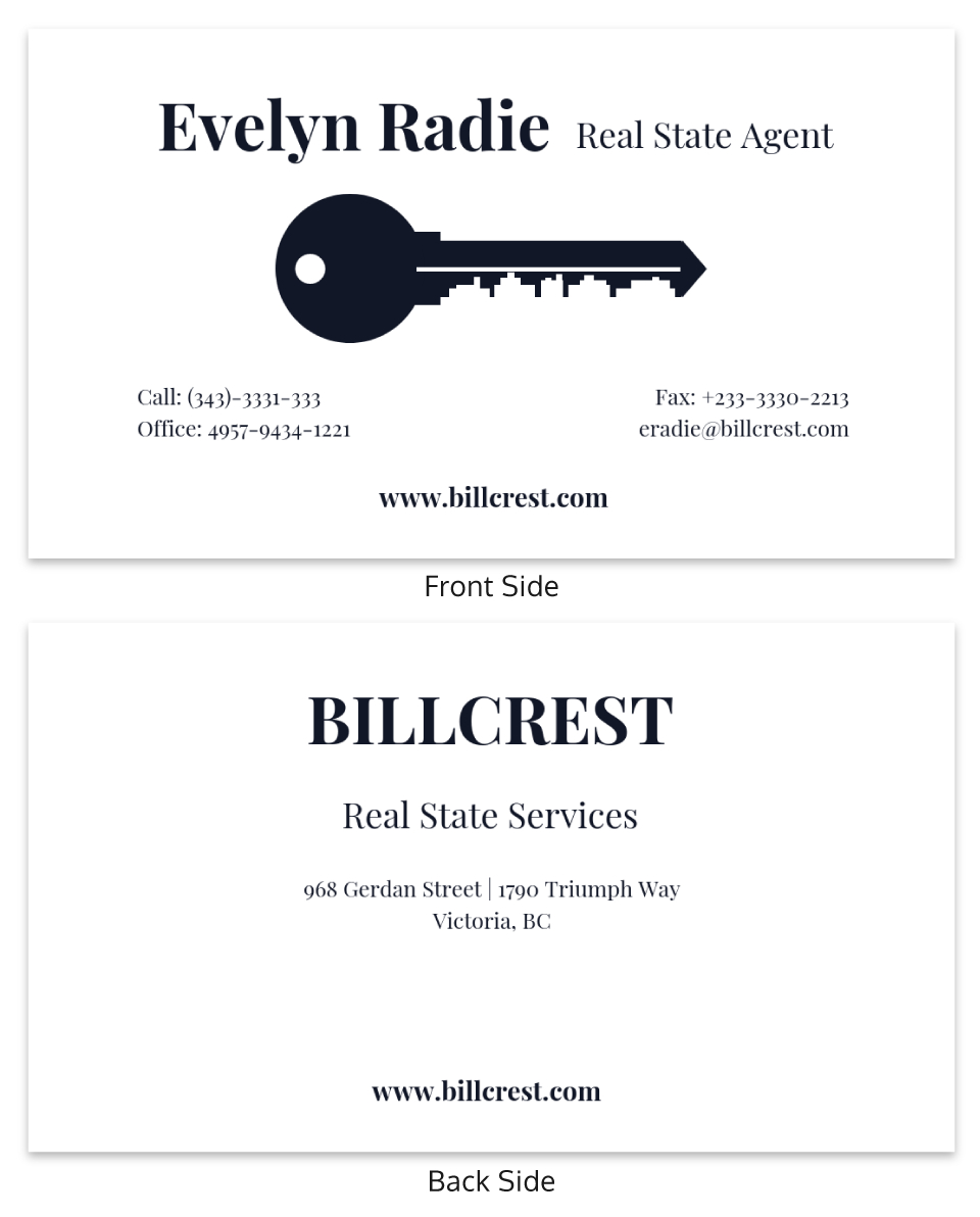 Minimal Real Estate Business Card Template With Dog Grooming Record Card Template
