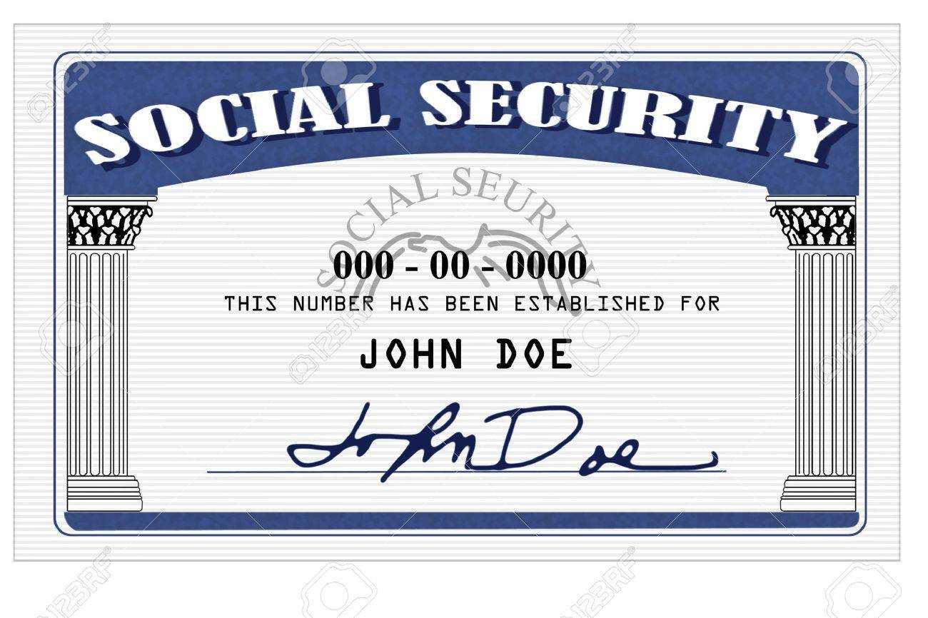 Mock Up Of A Social Security Card Done In Photoshop Intended For Social Security Card Template Photoshop