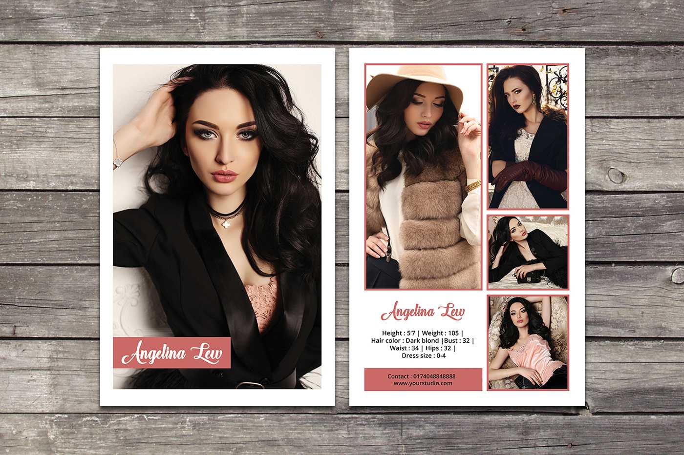 Model Comp Card On Behance Intended For Model Comp Card Template Free