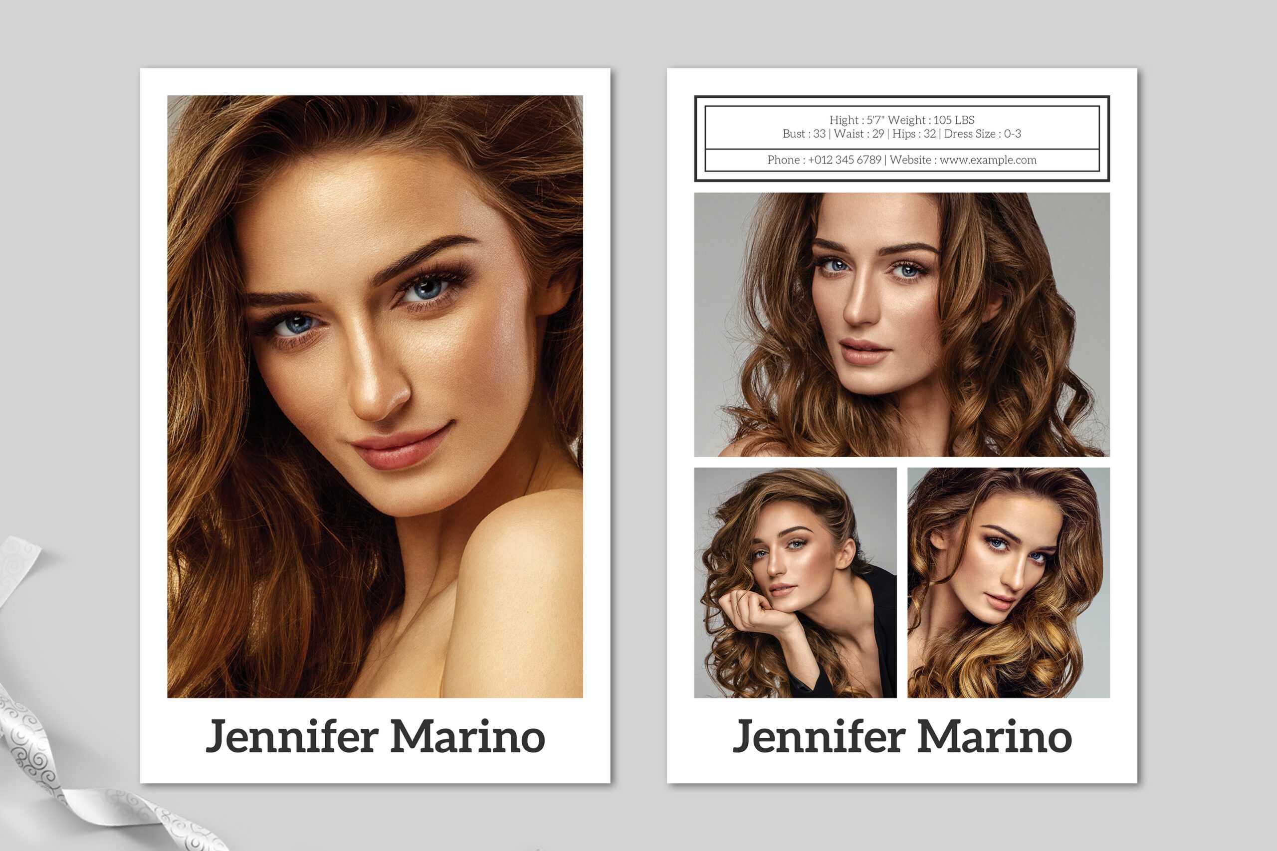 Model Comp Card Template Within Zed Card Template Free