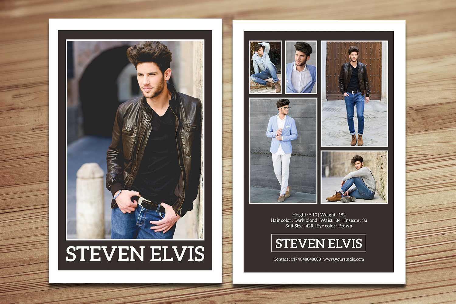 Model Comp Card / Zed Card Collections On Behance Pertaining To Comp Card Template Download