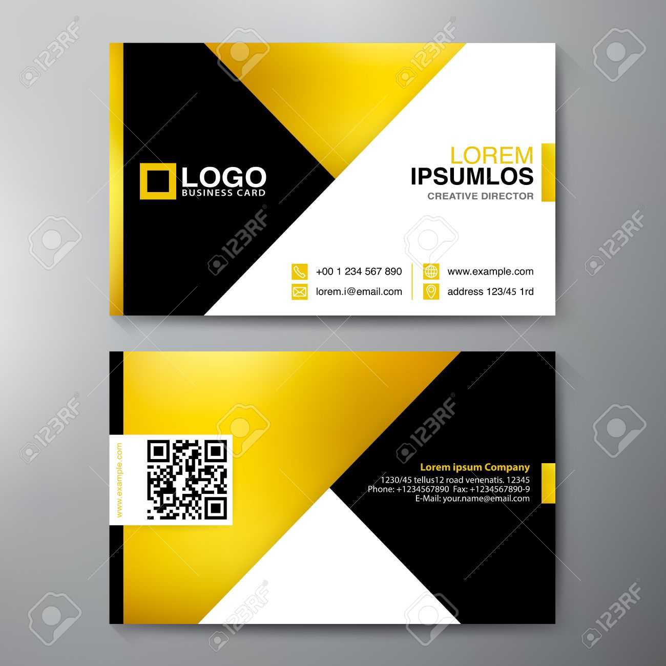 Modern Business Card Design Template. Vector Illustration With Modern Business Card Design Templates