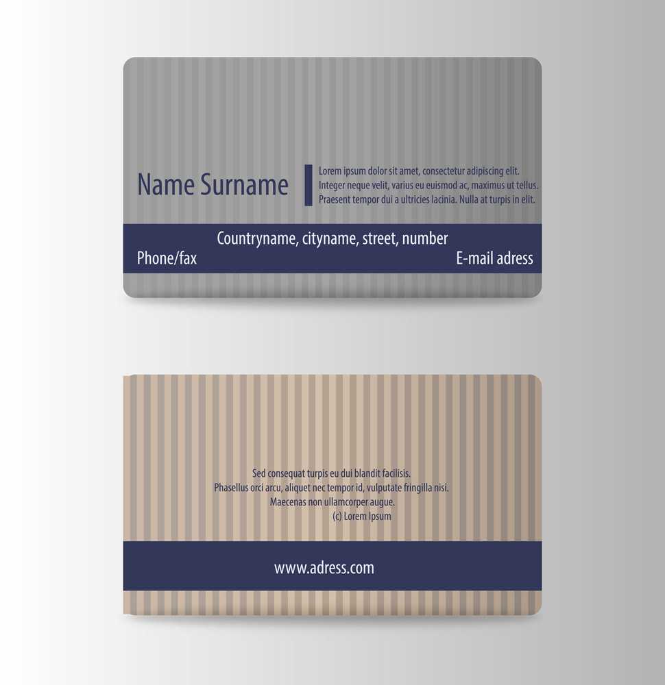 Modern Business Card Print Template Trending Vector Ai, Eps With Regard To Template For Cards To Print Free