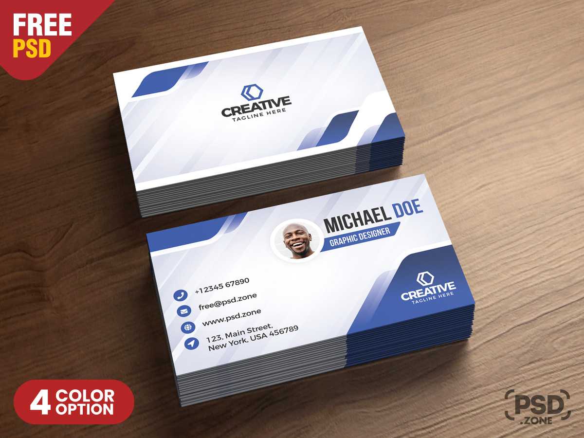 Modern Business Cards Design Psd – Psd Zone With Name Card Design Template Psd