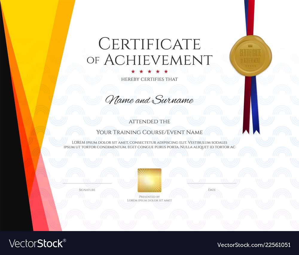 Modern Certificate Template With Elegant Border For Certificate Border Design Templates