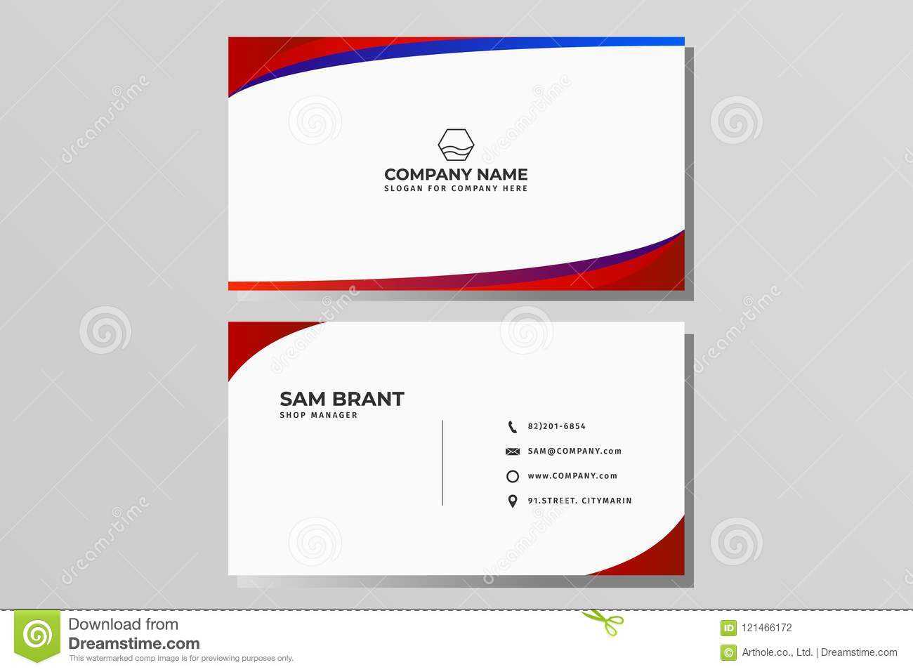 Modern Creative Business Card And Name Card,horizontal Pertaining To Place Card Size Template
