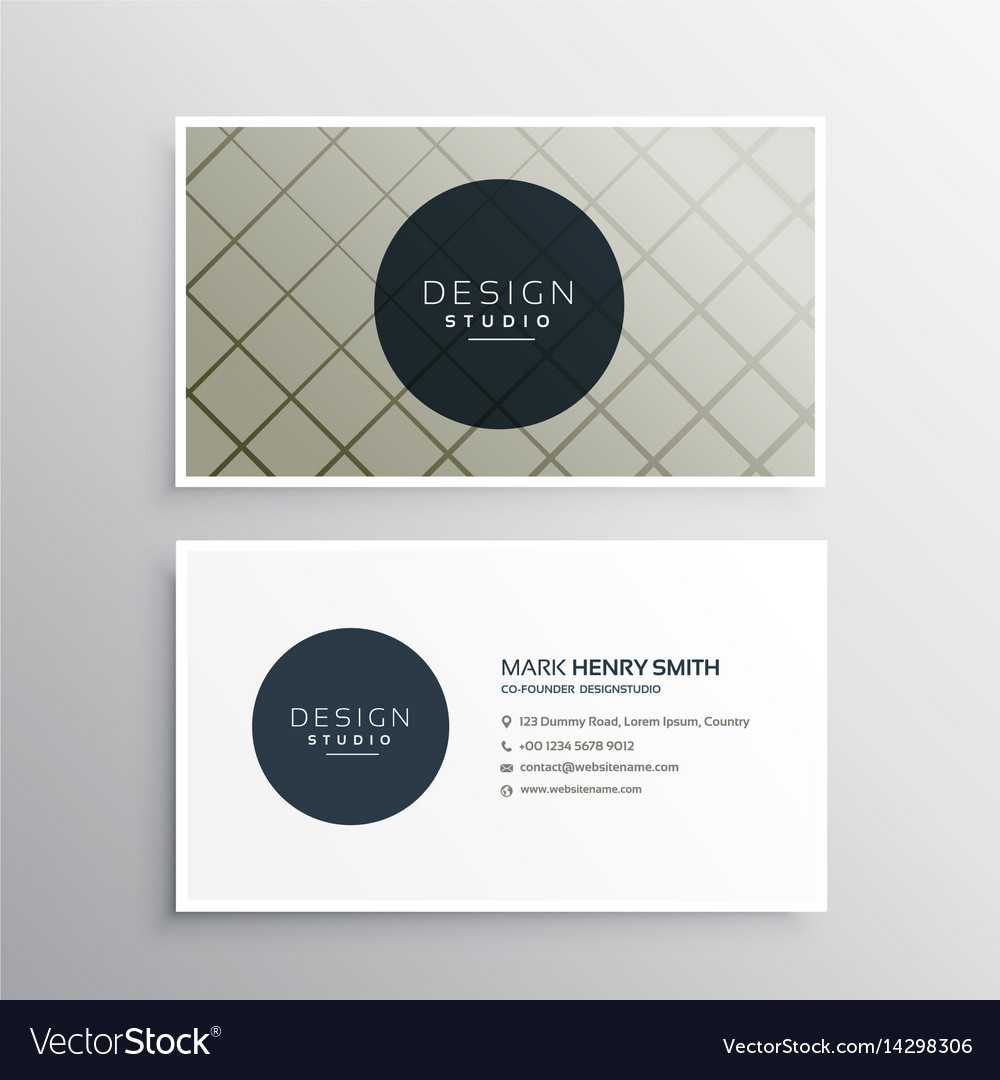Modern Elegant Business Card Template Design With With Regard To Designer Visiting Cards Templates
