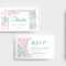 Modern Floral Wedding Rsvp Card Template – Brandpacks With Template For Rsvp Cards For Wedding
