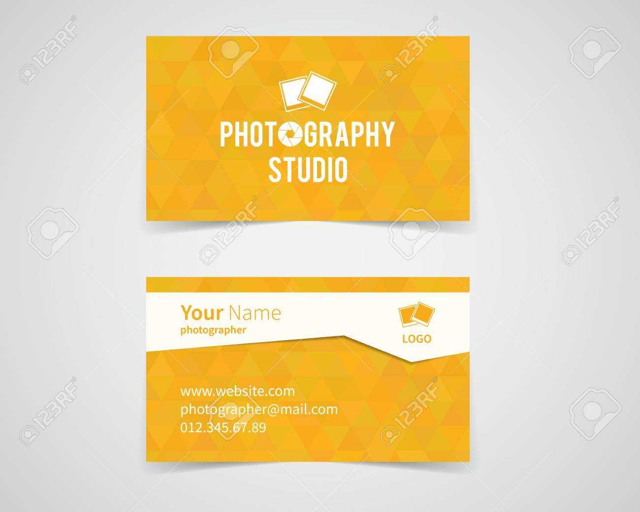 Modern Light Business Card Template For Photography Studio. Unusual.. Inside Photographer Id Card Template