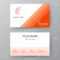 Modern Presentation Card With Company Icon. Vector Business Card.. Throughout Business Card Template For Word 2007