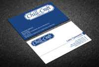 Modern, Professional, Hvac Business Card Design For Chill with Hvac Business Card Template