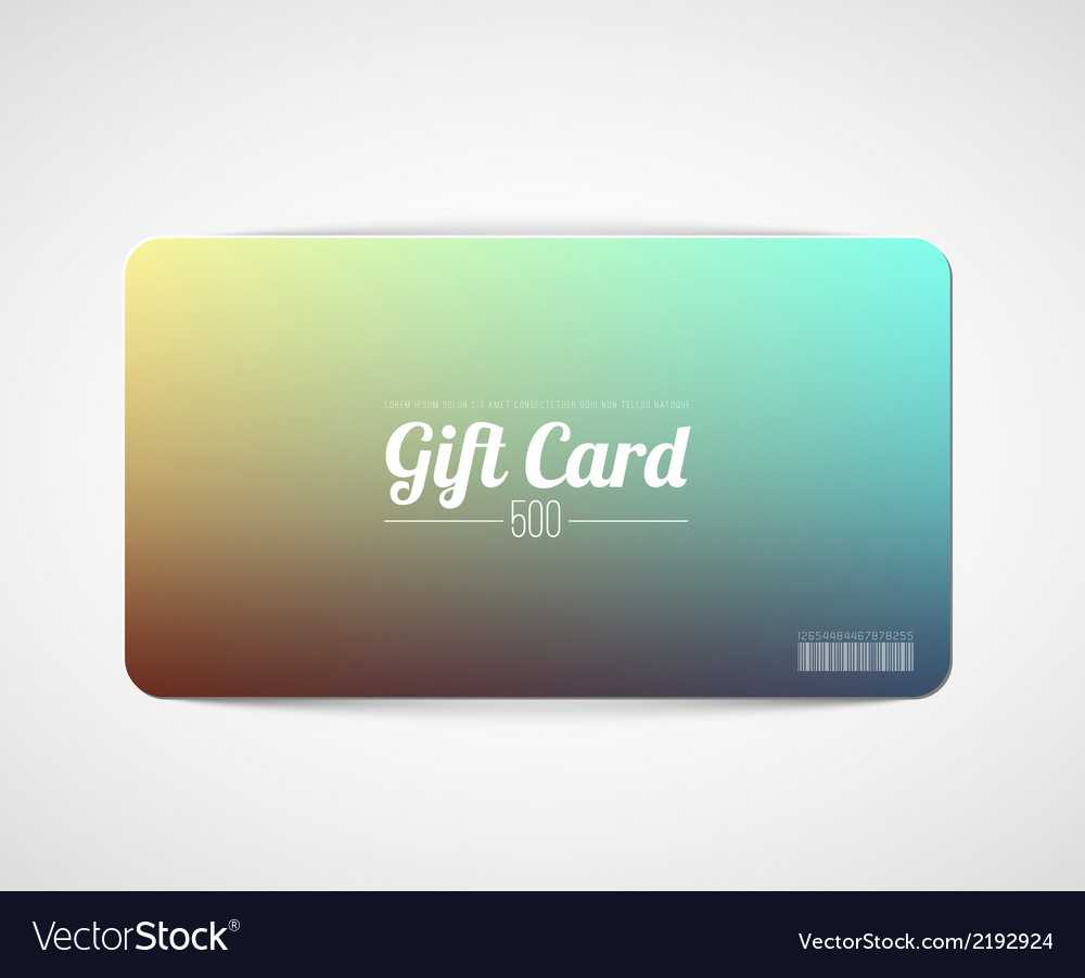 Gift Card Template Illustrator