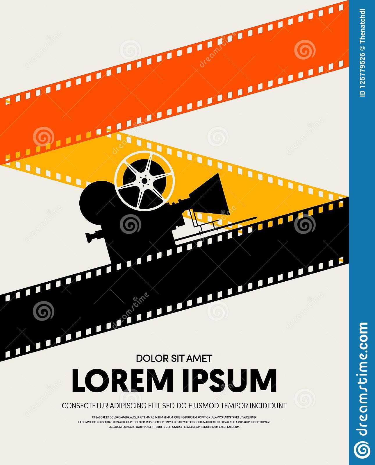 Movie And Film Festival Poster Template Design Stock Within Film Festival Brochure Template