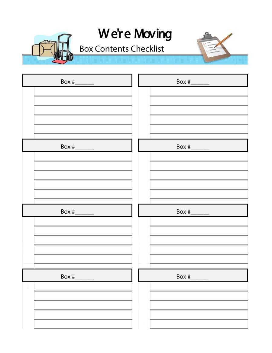 Moving Checklist Readsheet Home Template House Excel Office In Free Moving House Cards Templates