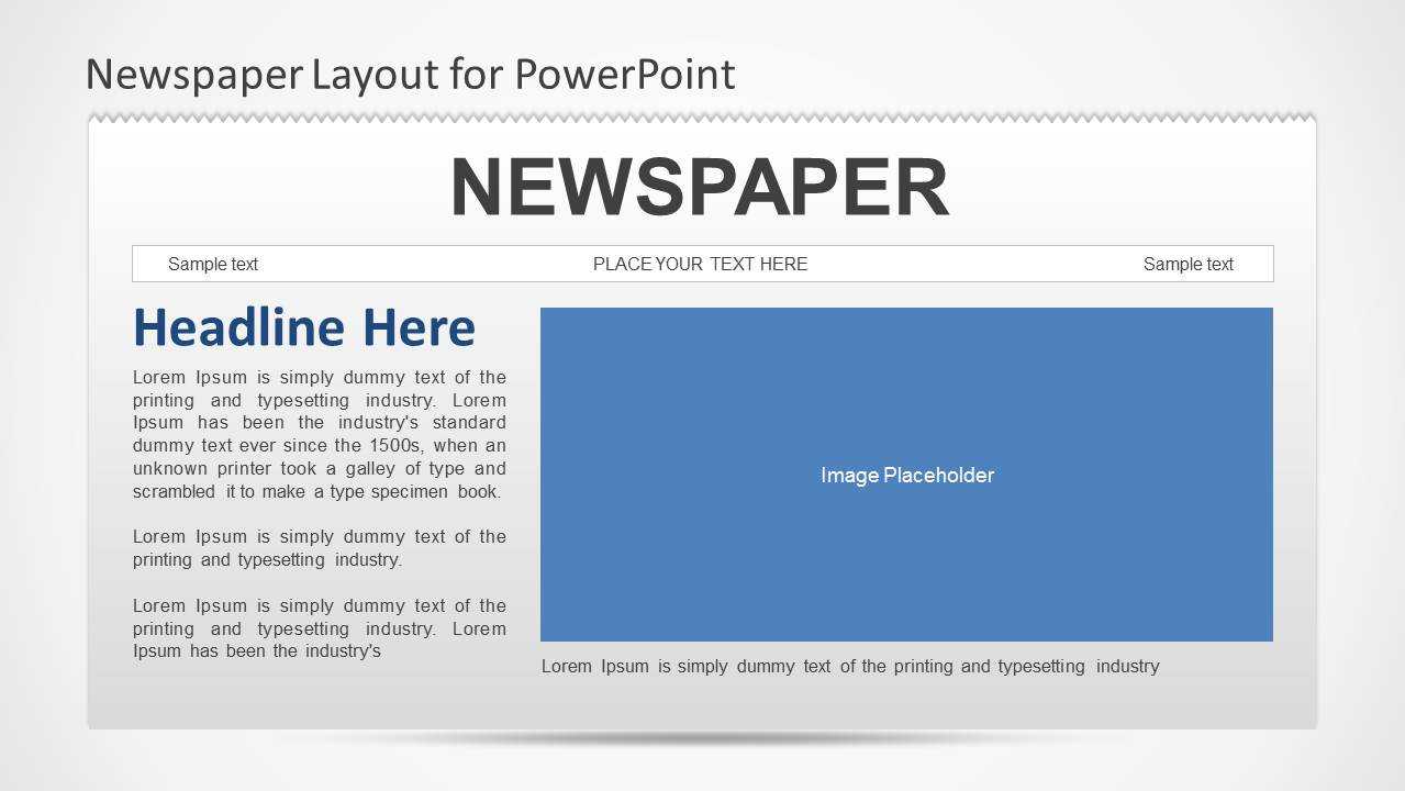 Newspaper Powerpoint Template For Newspaper Template For Powerpoint