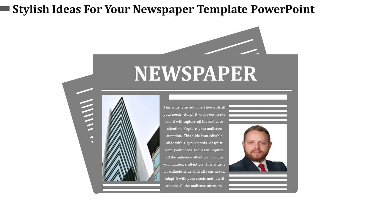 Newspaper Template Powerpoint For Newspaper Template For Powerpoint