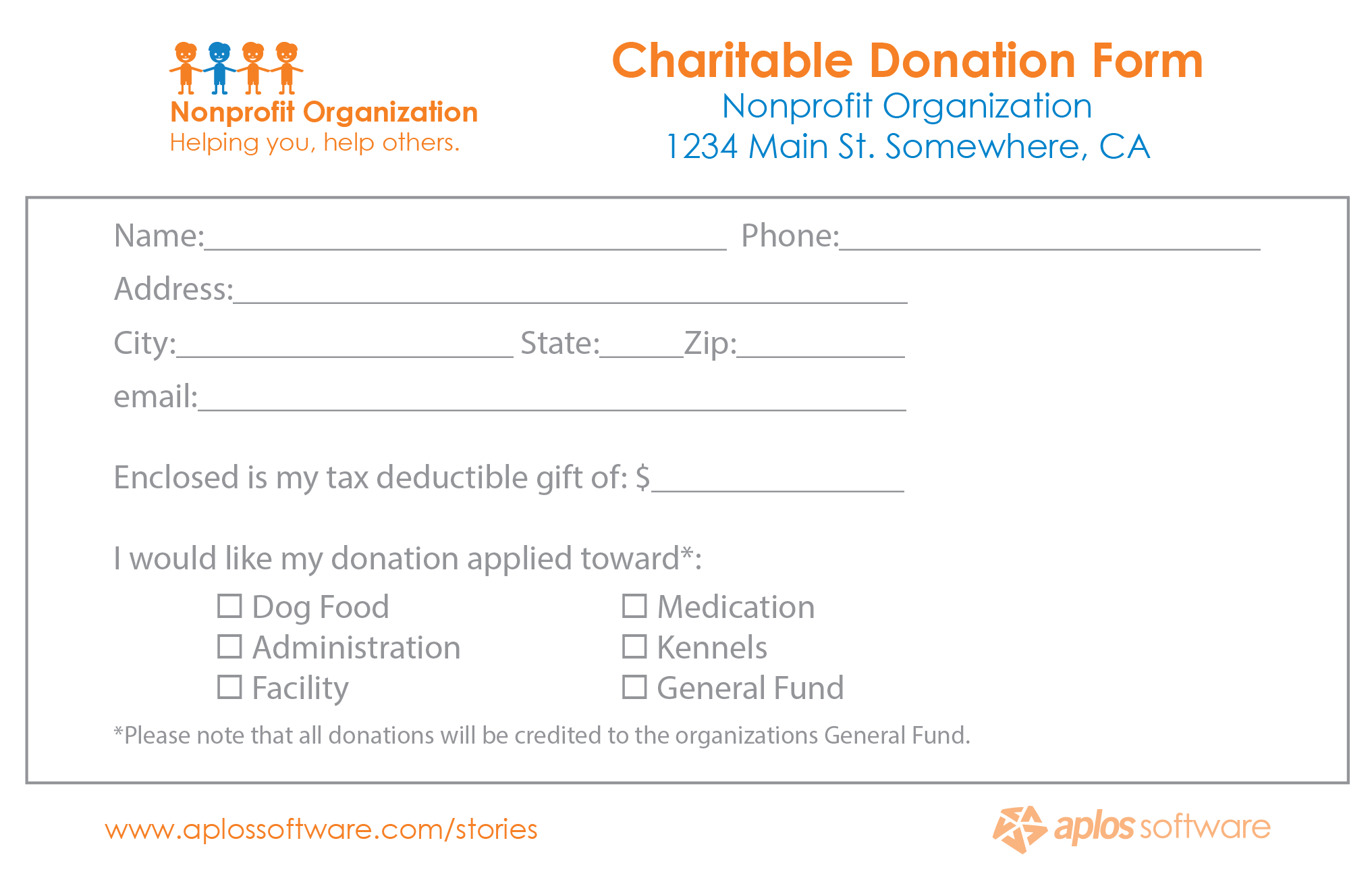 Non Profit Pledge Card Template - Dalep.midnightpig.co With Regard To Donation Card Template Free