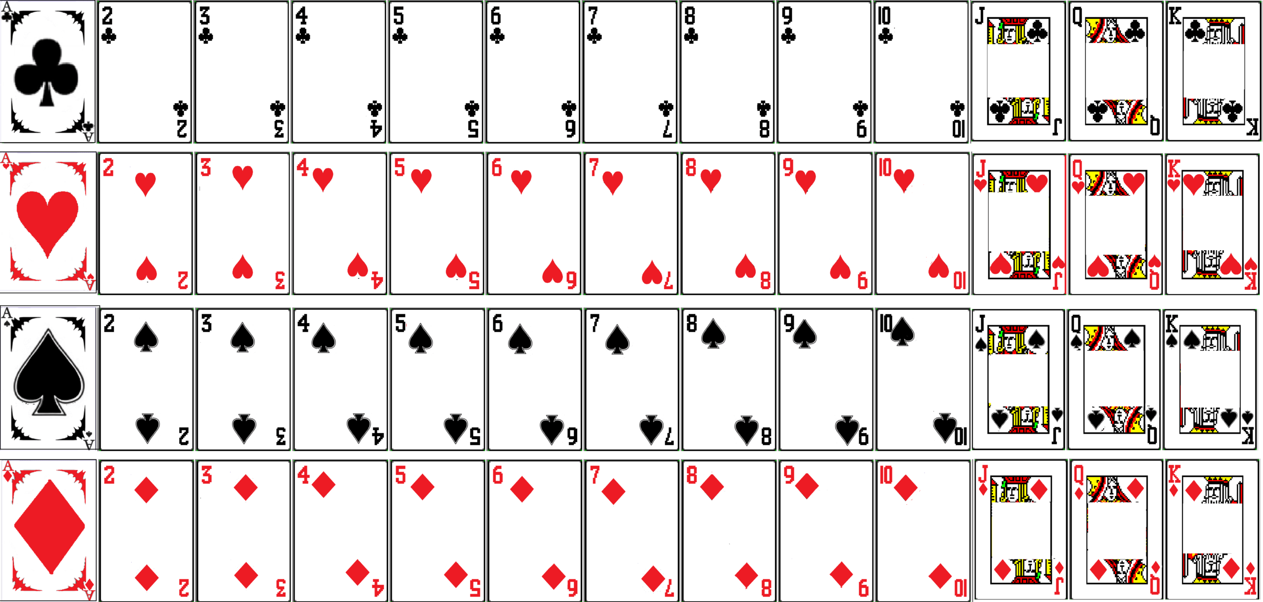 Not Learning: Spider Solitaire Flashcards | Hanguk Babble With Deck Of Cards Template