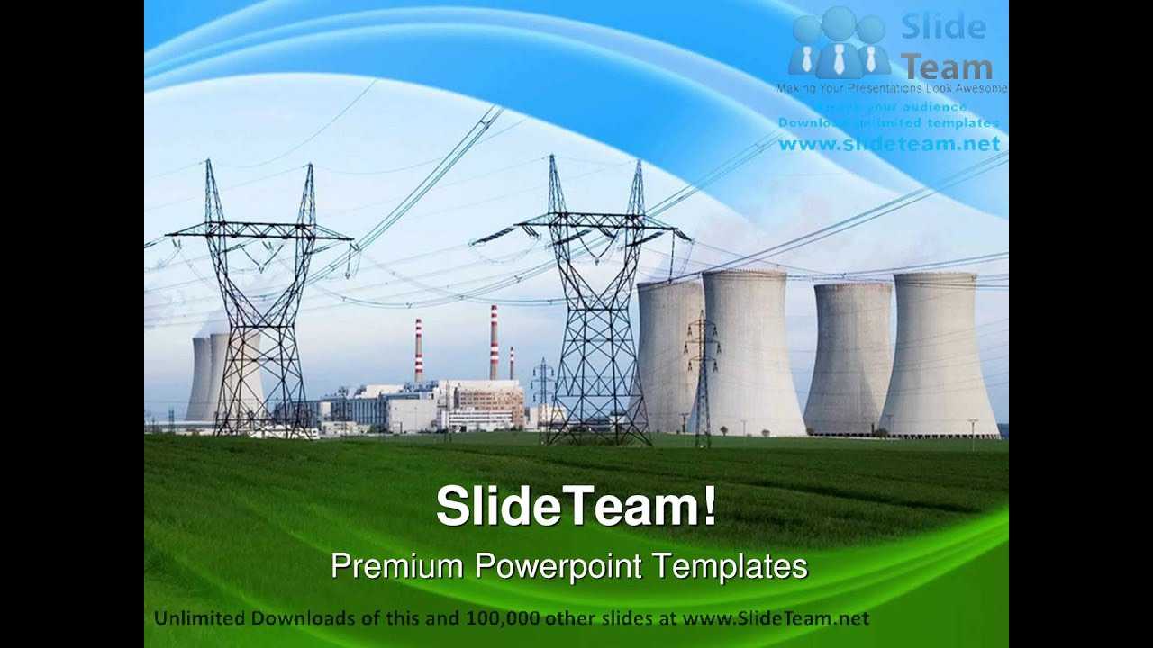 Nuclear Power Station Technology Powerpoint Templates Themes With Nuclear Powerpoint Template