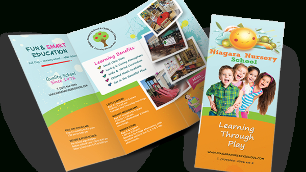Nursery School Brochure – Calep.midnightpig.co Regarding Play School Brochure Templates