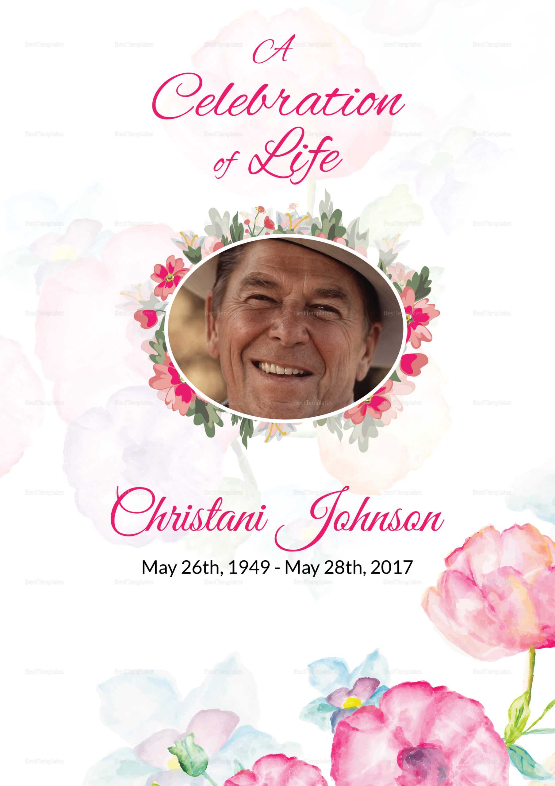 Obituary Card – Dalep.midnightpig.co Throughout Death Anniversary Cards Templates