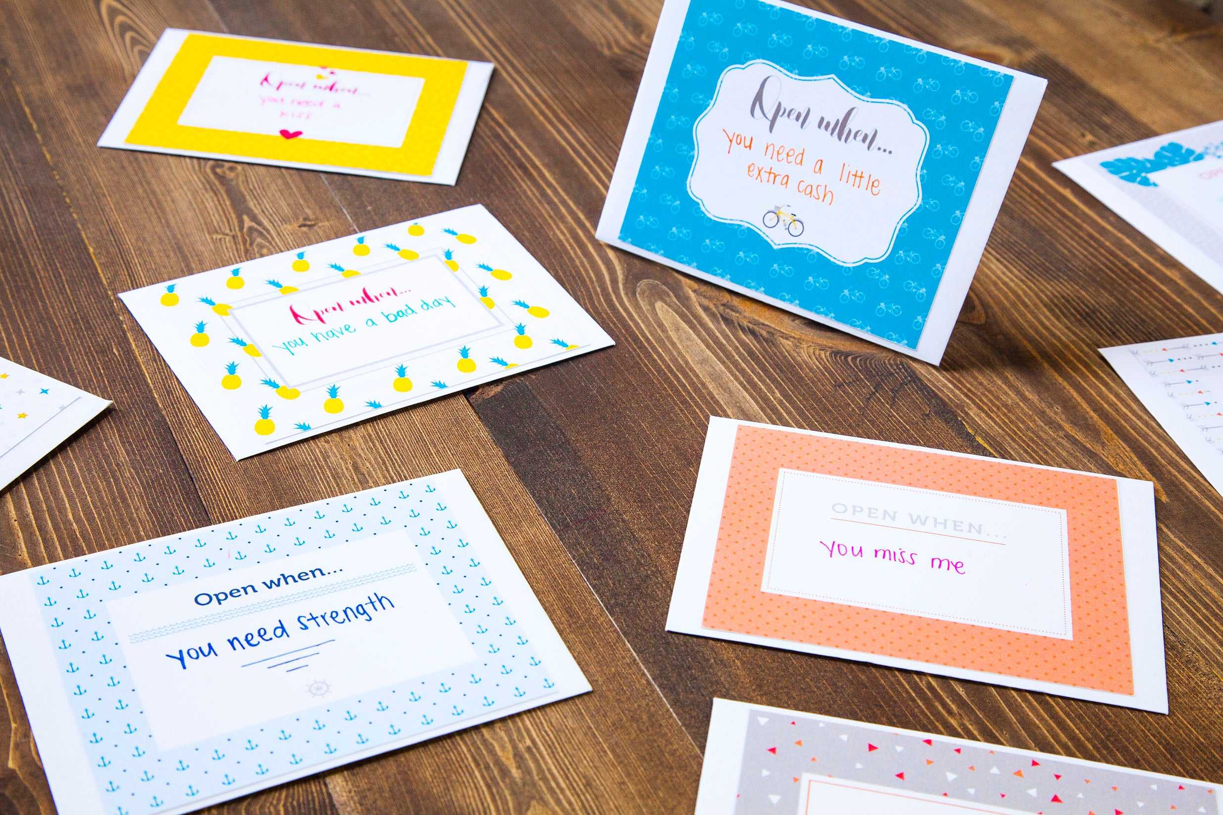Open When Letters: 280 Ideas + Printables – Shari's Berries Blog Intended For 52 Reasons Why I Love You Cards Templates Free
