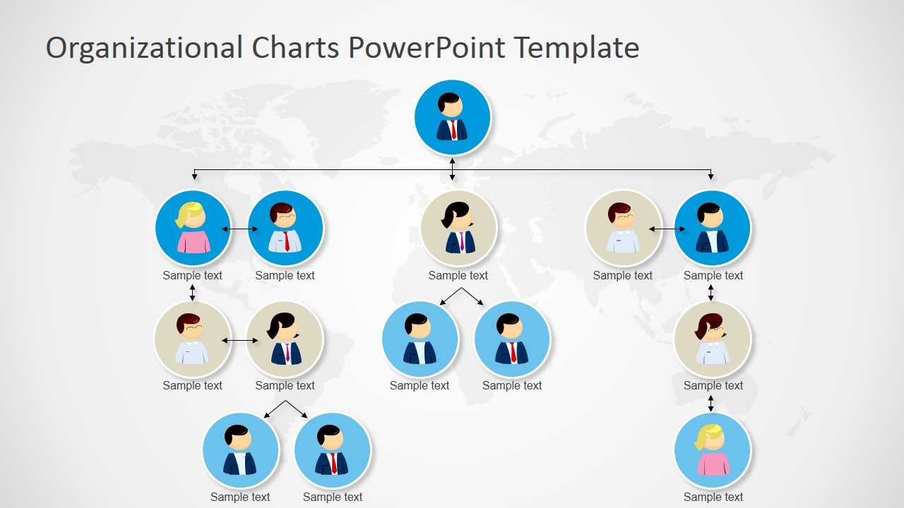 Organizational Charts Powerpoint Template Within Microsoft Powerpoint Org Chart Template