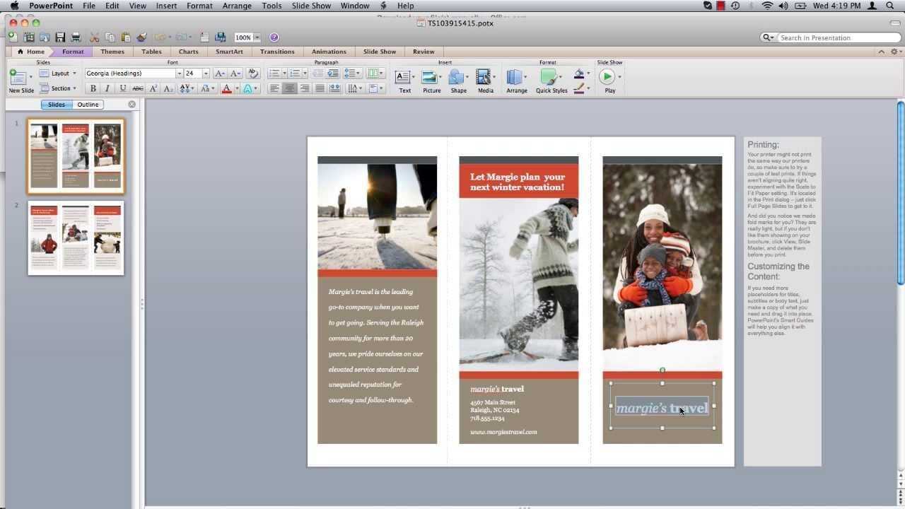Pamphlet On Word Microsoft How To Make A Brochure Create Inside Word 2013 Brochure Template
