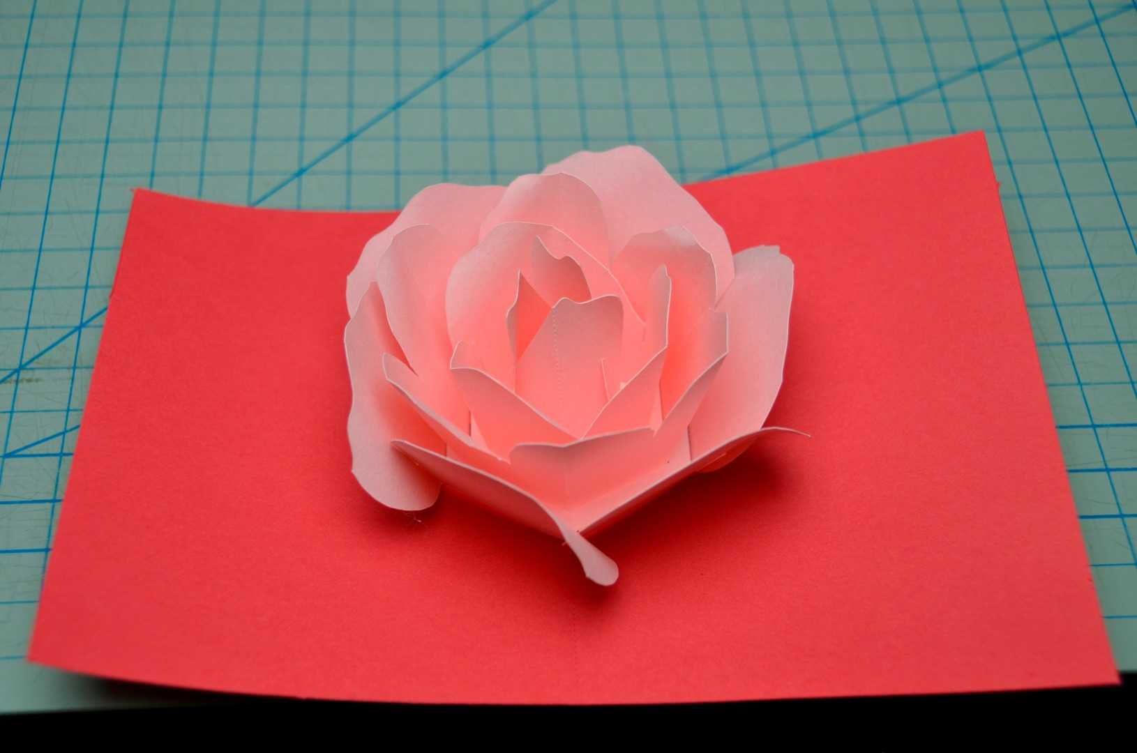 Paper Flower Pop Up Card – Dalep.midnightpig.co Regarding Printable Pop Up Card Templates Free