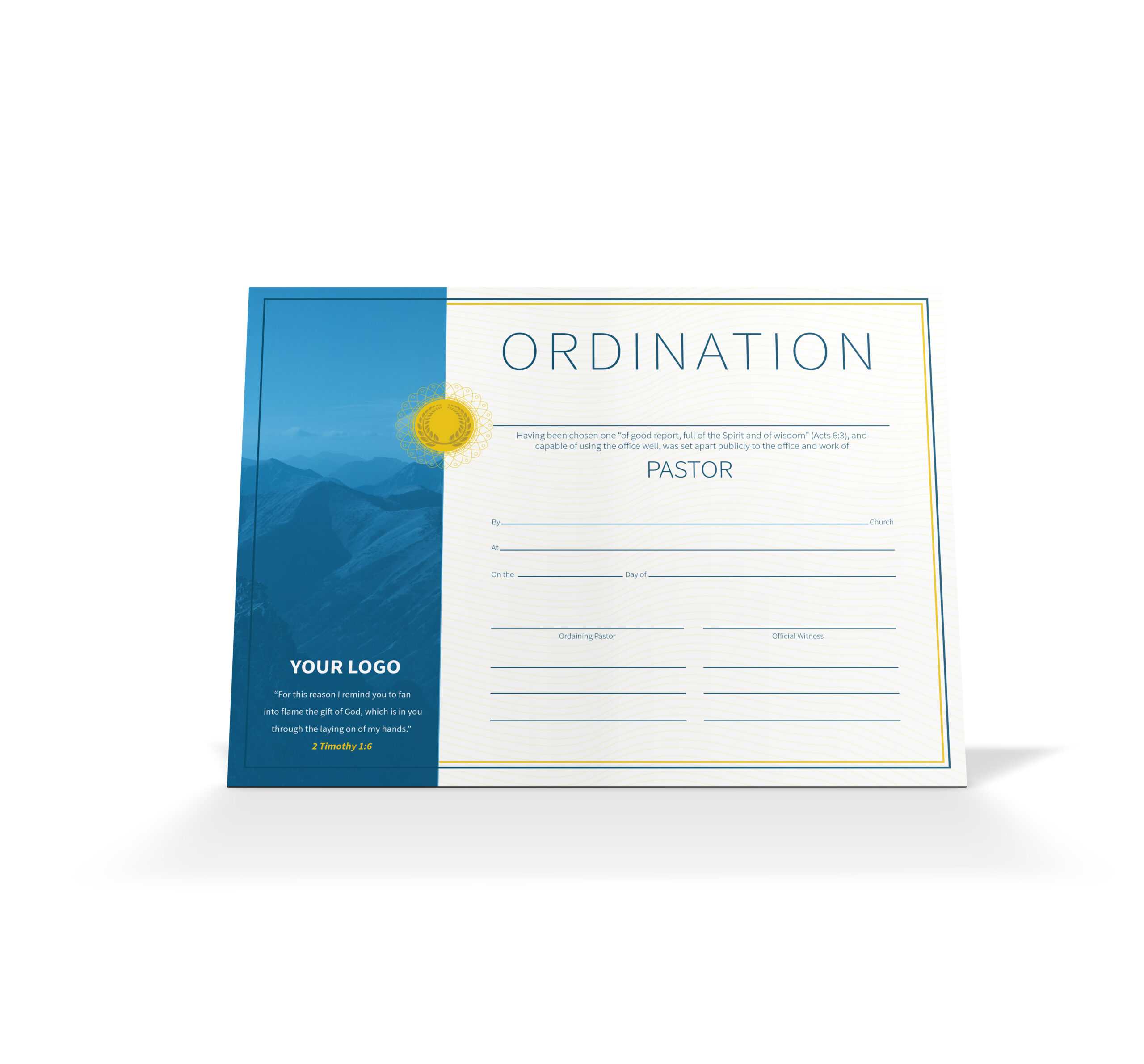 Pastor Ordination Certificate – Vineyard Digital Membership Intended For Free Ordination Certificate Template