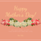 Peach Happy Mother's Day Card Template Regarding Mothers Day Card Templates