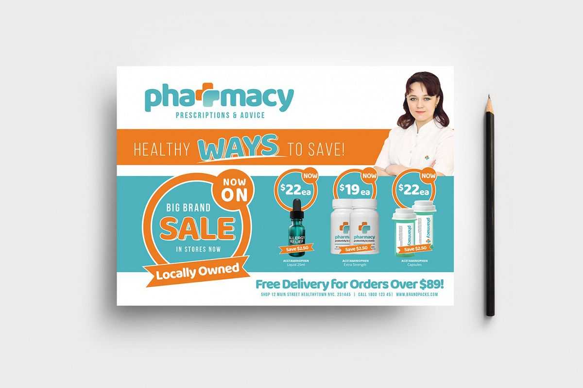 Pharmacy Flyer Template Within Pharmacy Brochure Template Free