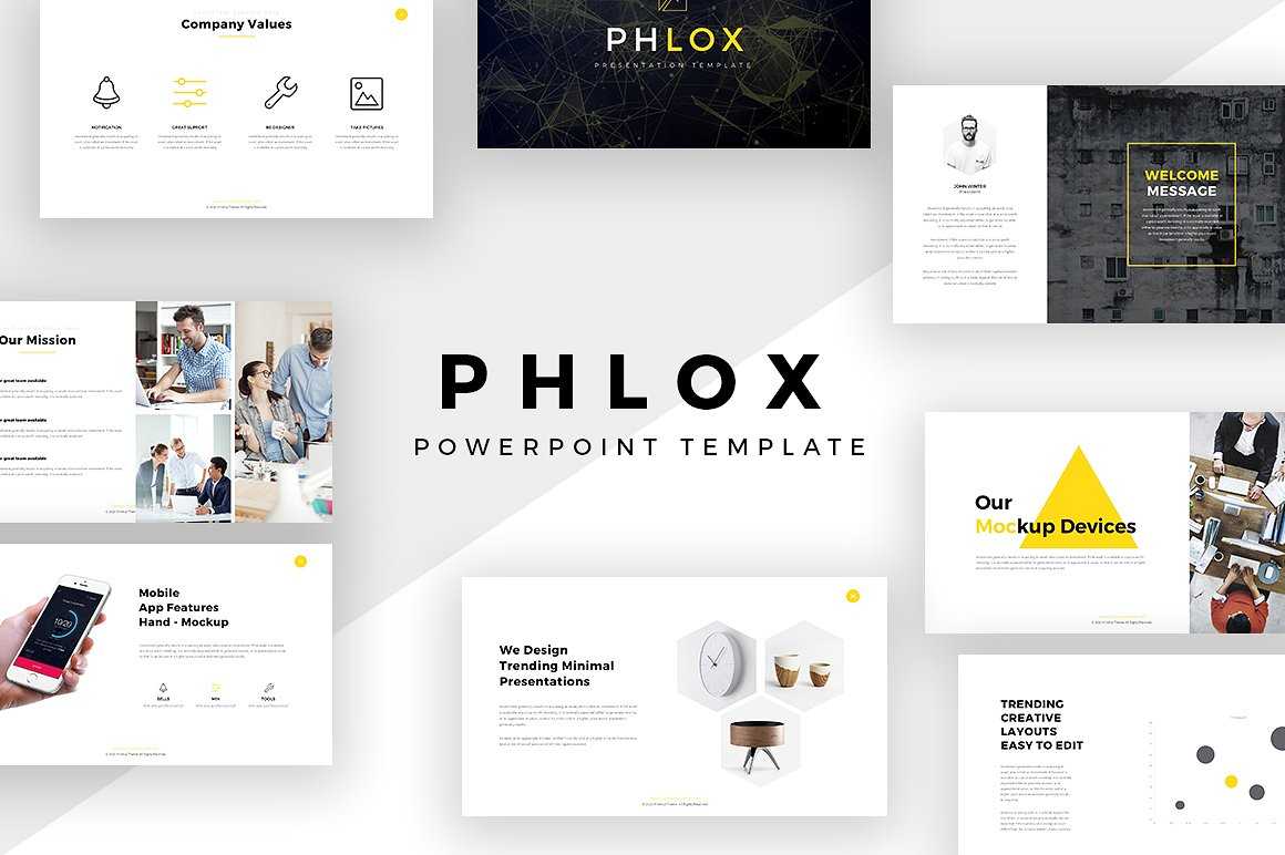 Phlox Minimal Powerpoint Template Intended For Fancy Powerpoint Templates