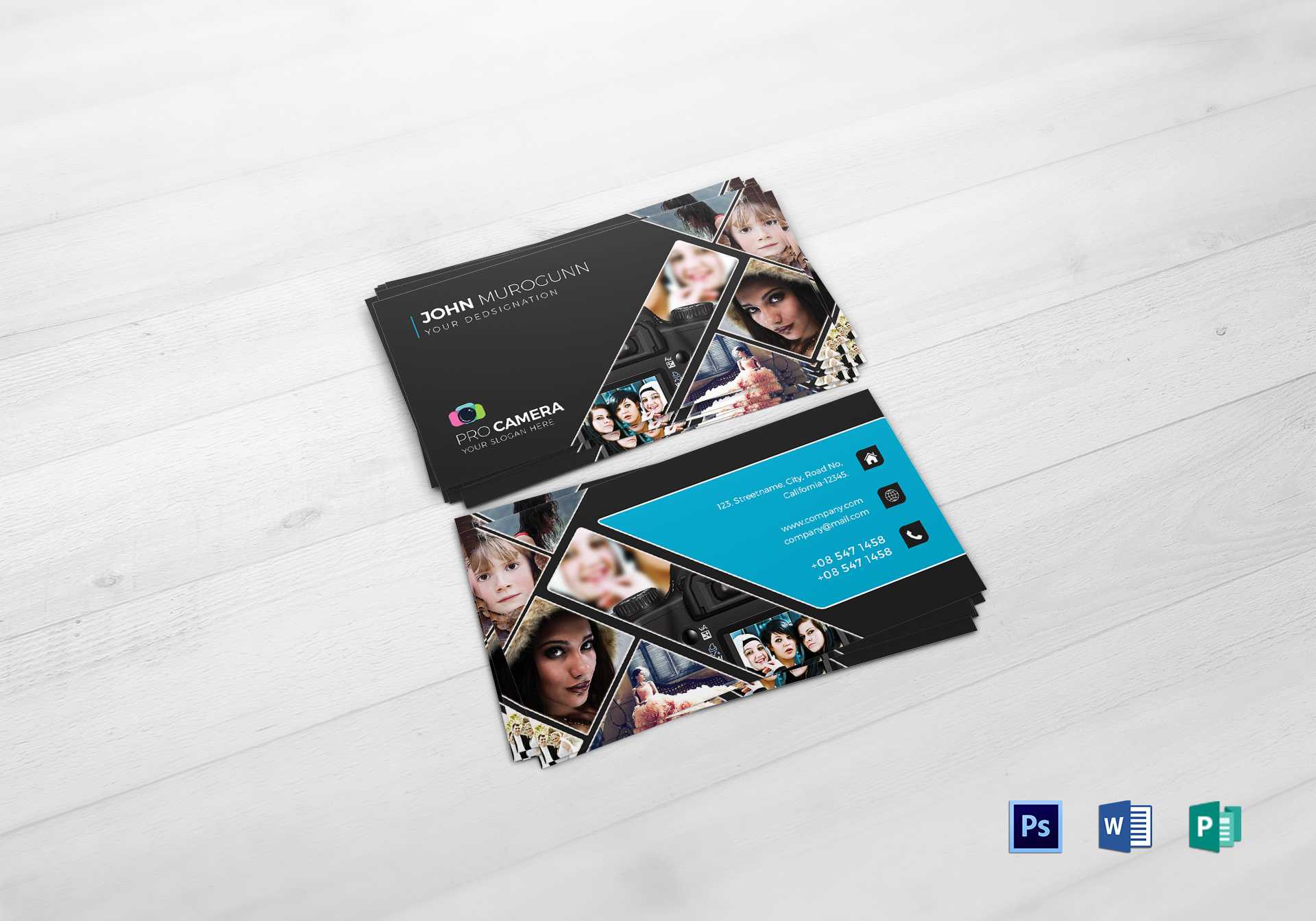 Photography Business Card Templates – Dalep.midnightpig.co In Photography Business Card Template Photoshop