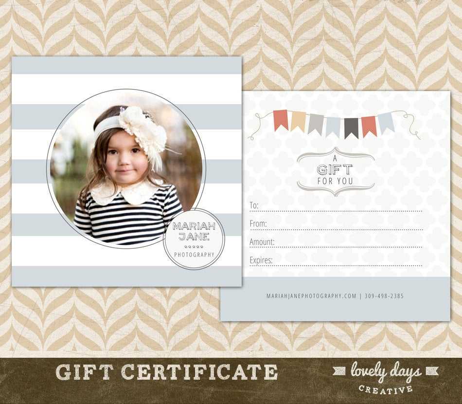 Photography Gift Certificate Template Free Download – Falep For Photoshoot Gift Certificate Template