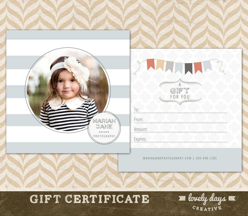 Photography Gift Certificate Template Free Download – Falep Throughout Free Photography Gift Certificate Template