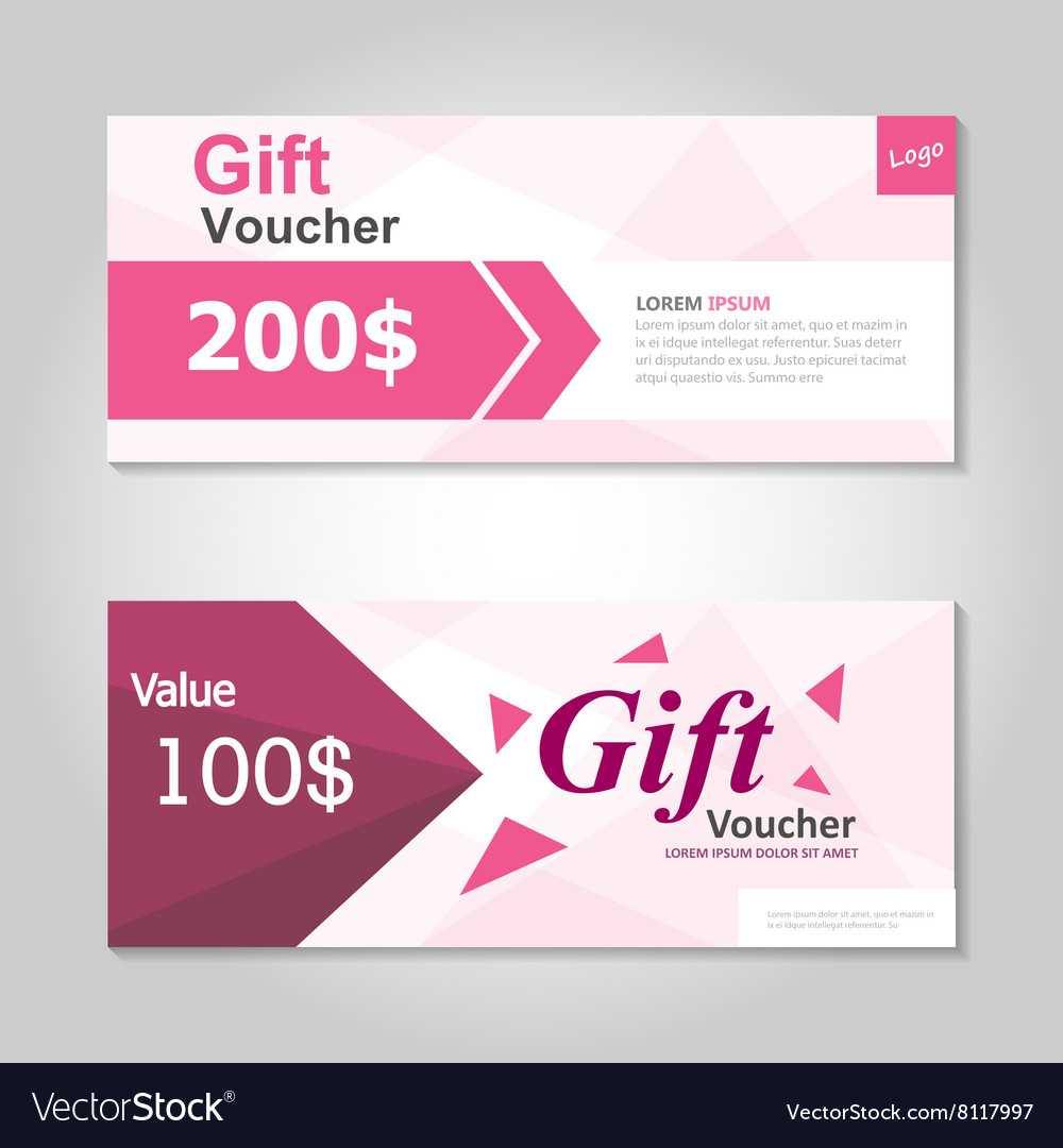 Pink And Gold Gift Voucher Template Layout Design Intended For Pink Gift Certificate Template