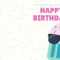 Pink Sprinkles And Popsicle Dad Birthday Folded Card Inside Foldable Birthday Card Template