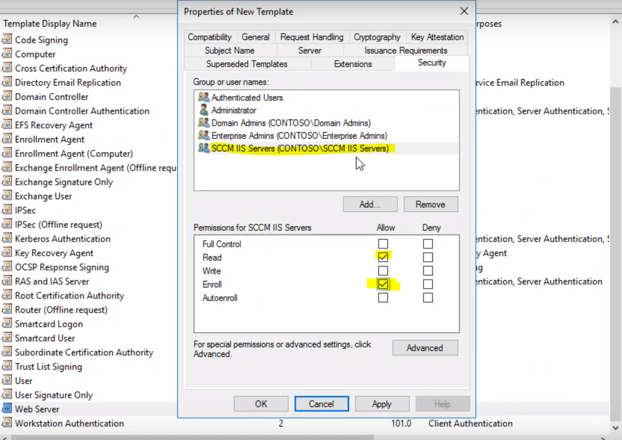 Pki Certificate Requirement For Sccm - Hashmat It Nerd With Workstation Authentication Certificate Template