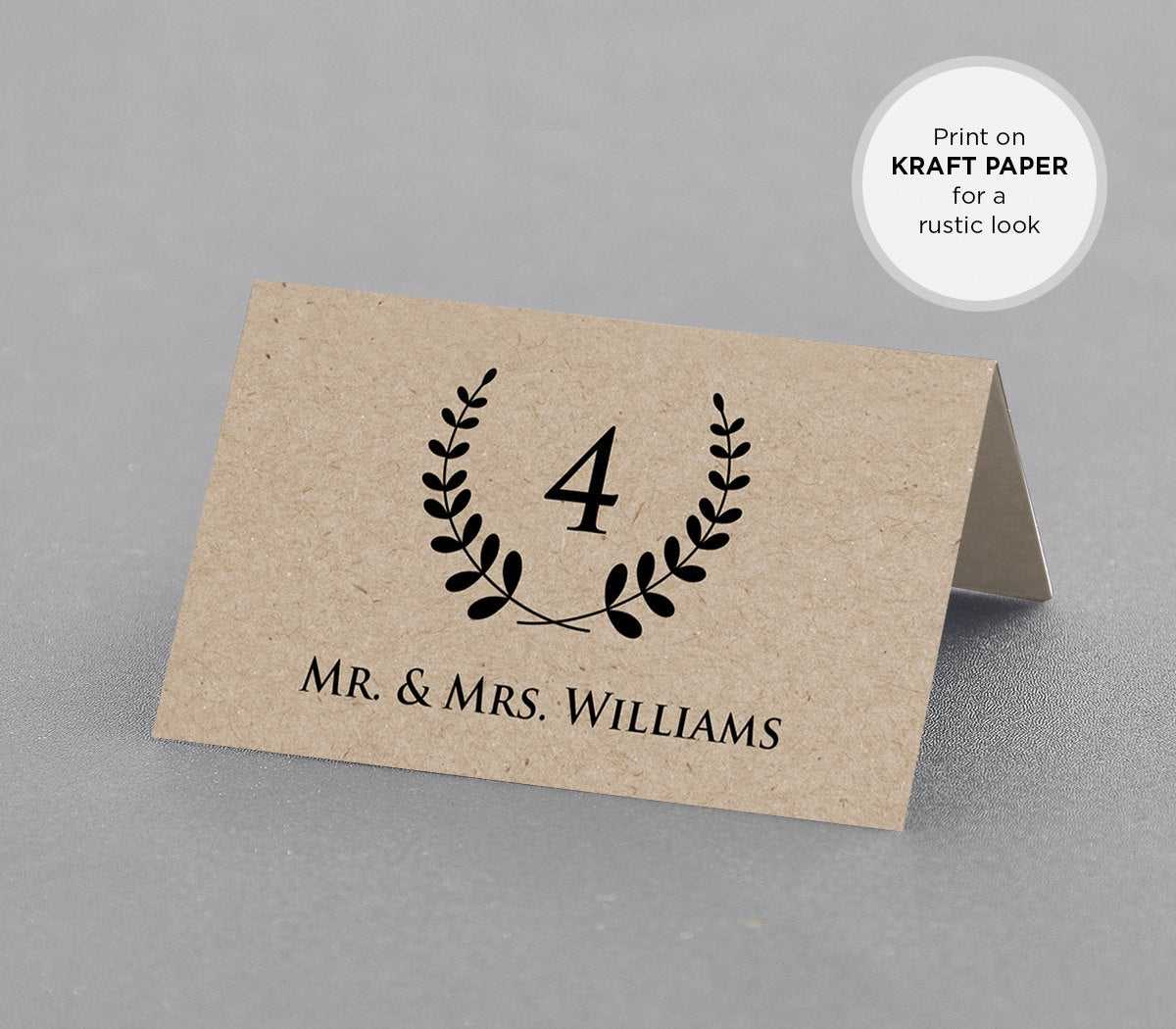 Place Card Template ] – Flourish Place Card Template Free For Amscan Imprintable Place Card Template