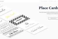Place Cards Online - Place Cards Maker. Beautifully Designed for Celebrate It Templates Place Cards