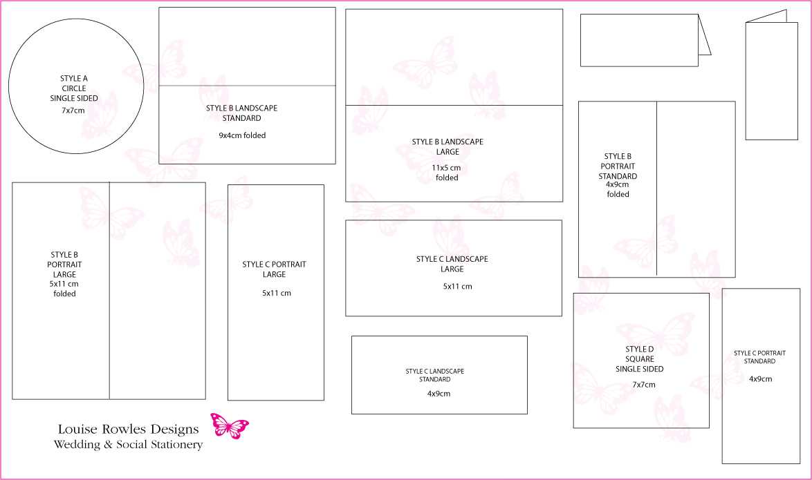 Place Cards Sizes & Layouts » Bespoke Wedding Stationery Pertaining To Fold Over Place Card Template
