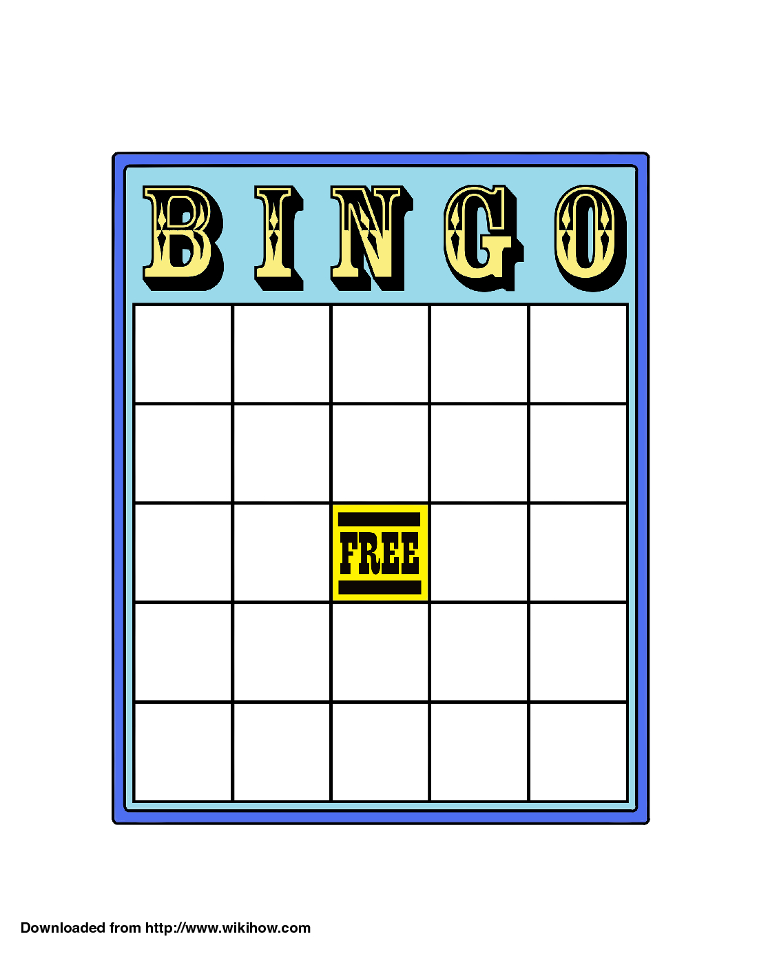 Plain Bingo Card – Dalep.midnightpig.co With Blank Bingo Card Template Microsoft Word