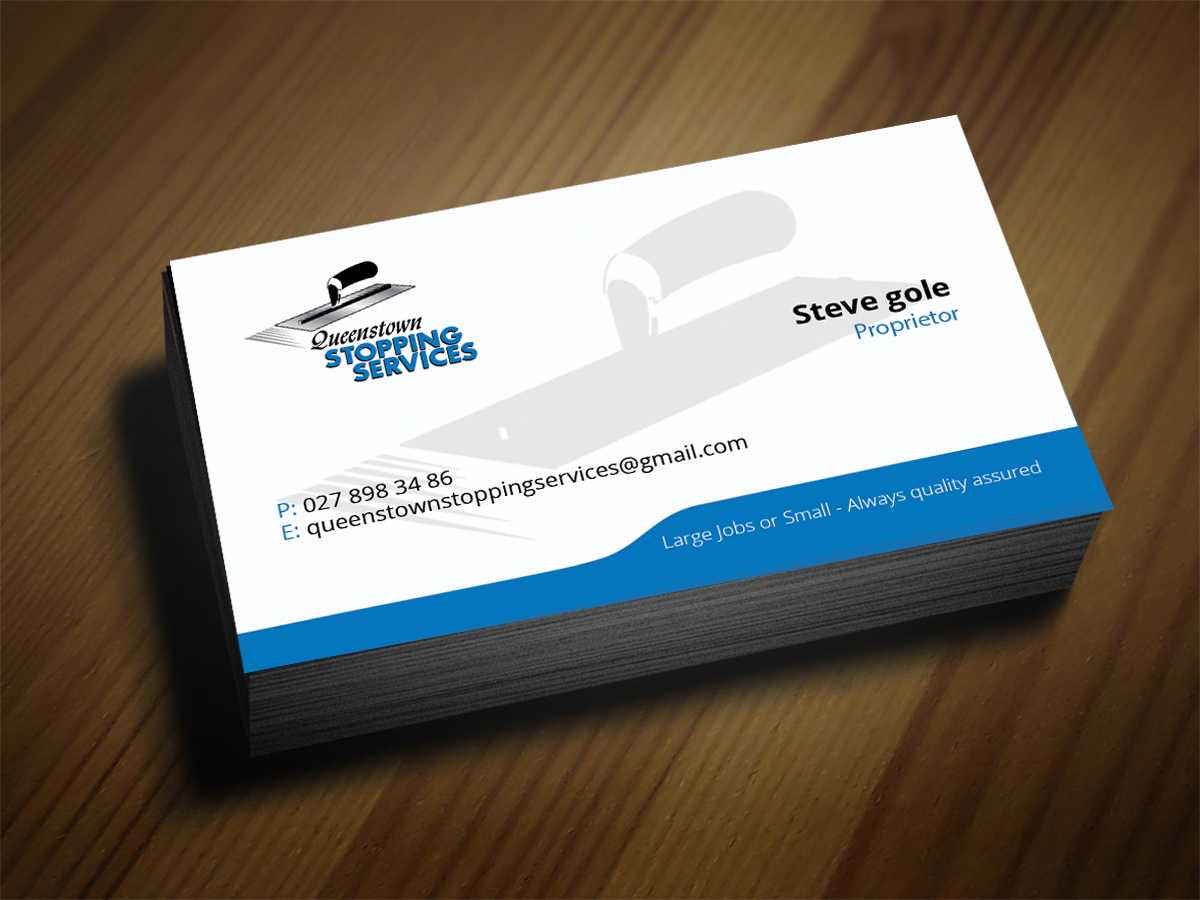 Plastering Business Cards Design – Veppe For Plastering Business Cards Templates