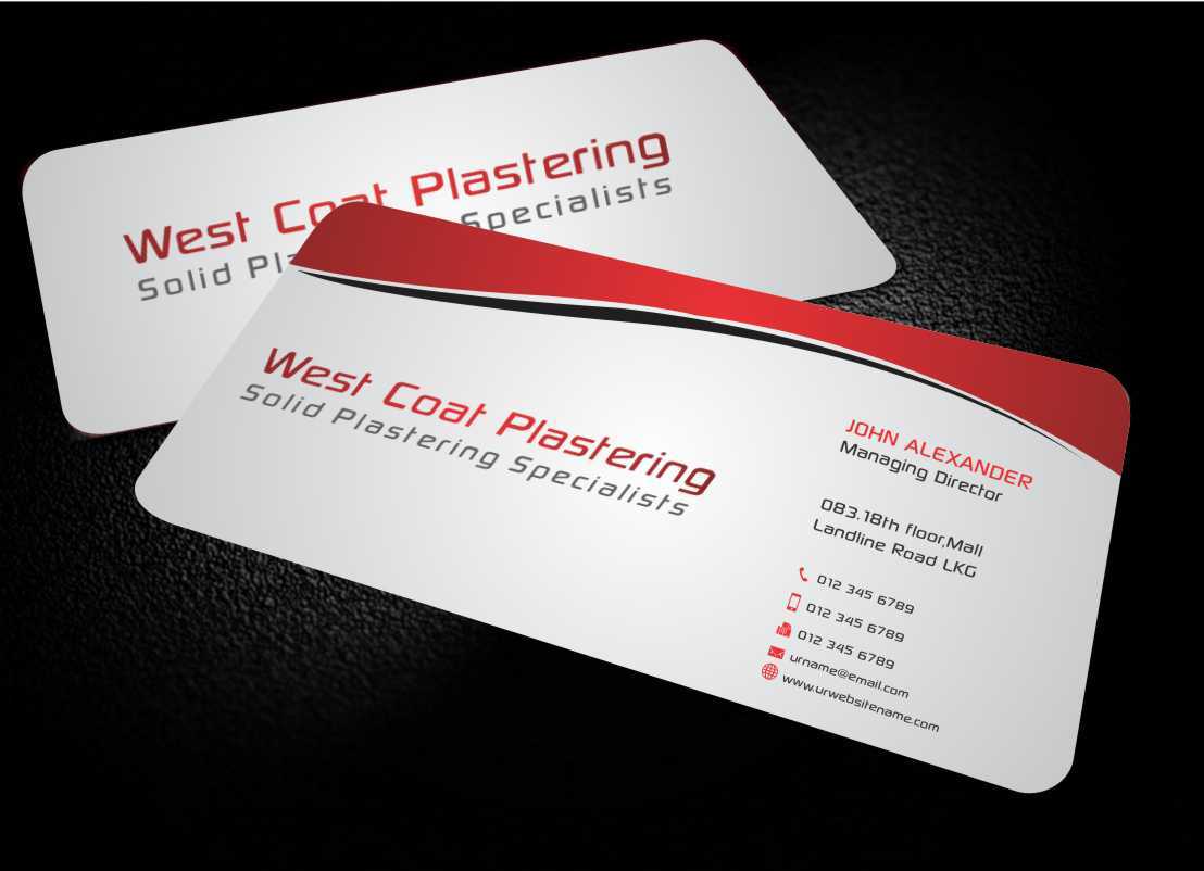Plastering Business Cards Design – Veppe Pertaining To Plastering Business Cards Templates