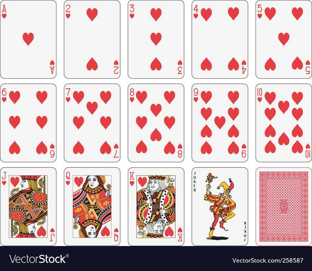 Playing Cards In Playing Card Template Illustrator
