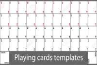 Playing Cards Template - Calep.midnightpig.co with regard to Deck Of Cards Template