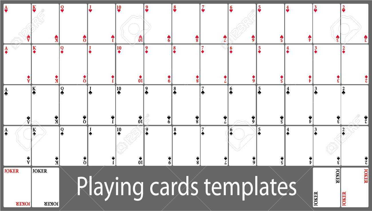 Playing Cards Template - Calep.midnightpig.co With Regard To Deck Of Cards Template