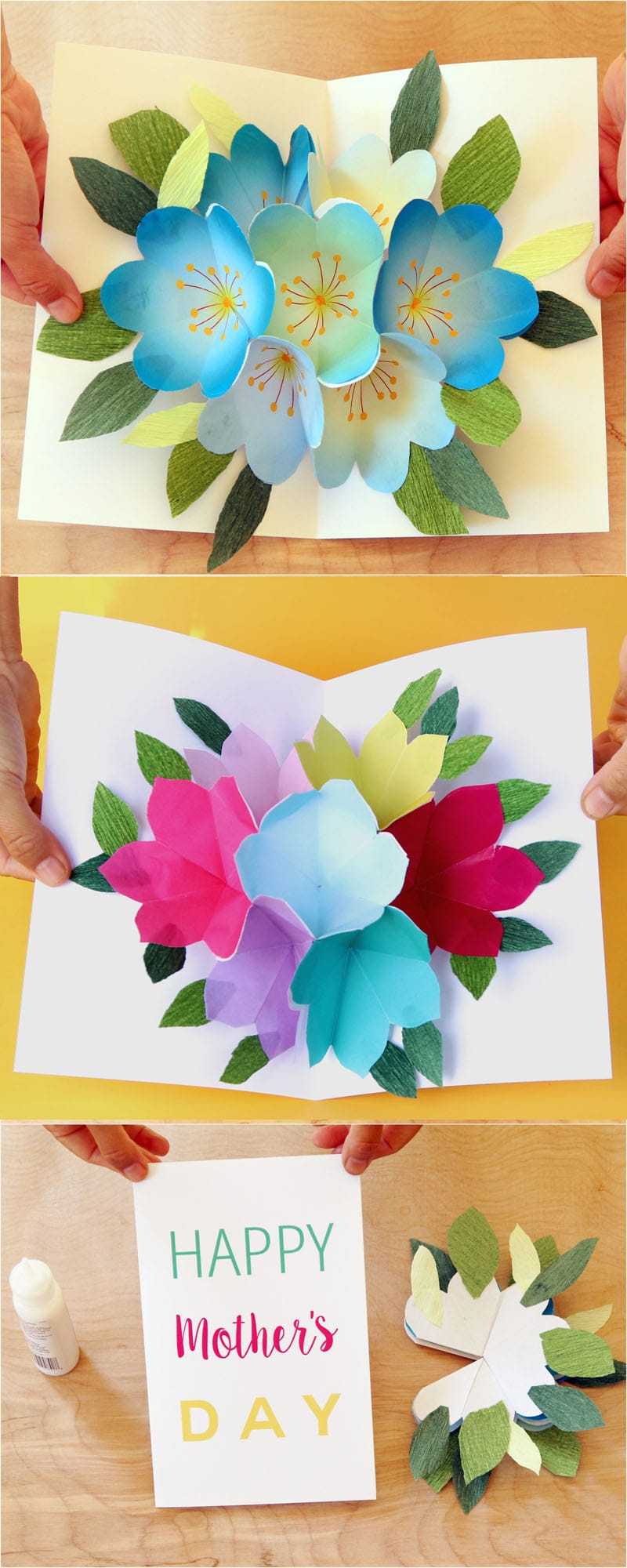 Pop Up Flowers Diy Printable Mother's Day Card – A Piece Of In Free Printable Pop Up Card Templates